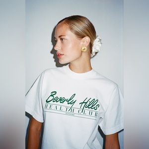Zizi Donohoe white printed t shirt